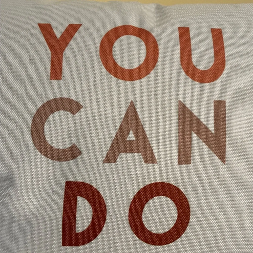 YOU CAN DO HARD THINGS Motivational Pillow